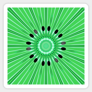 Digital art kiwi Sticker